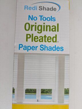 2 x Redi Shade White Paper Light Filtering Window Shade - 36 in. W x 72 in. L